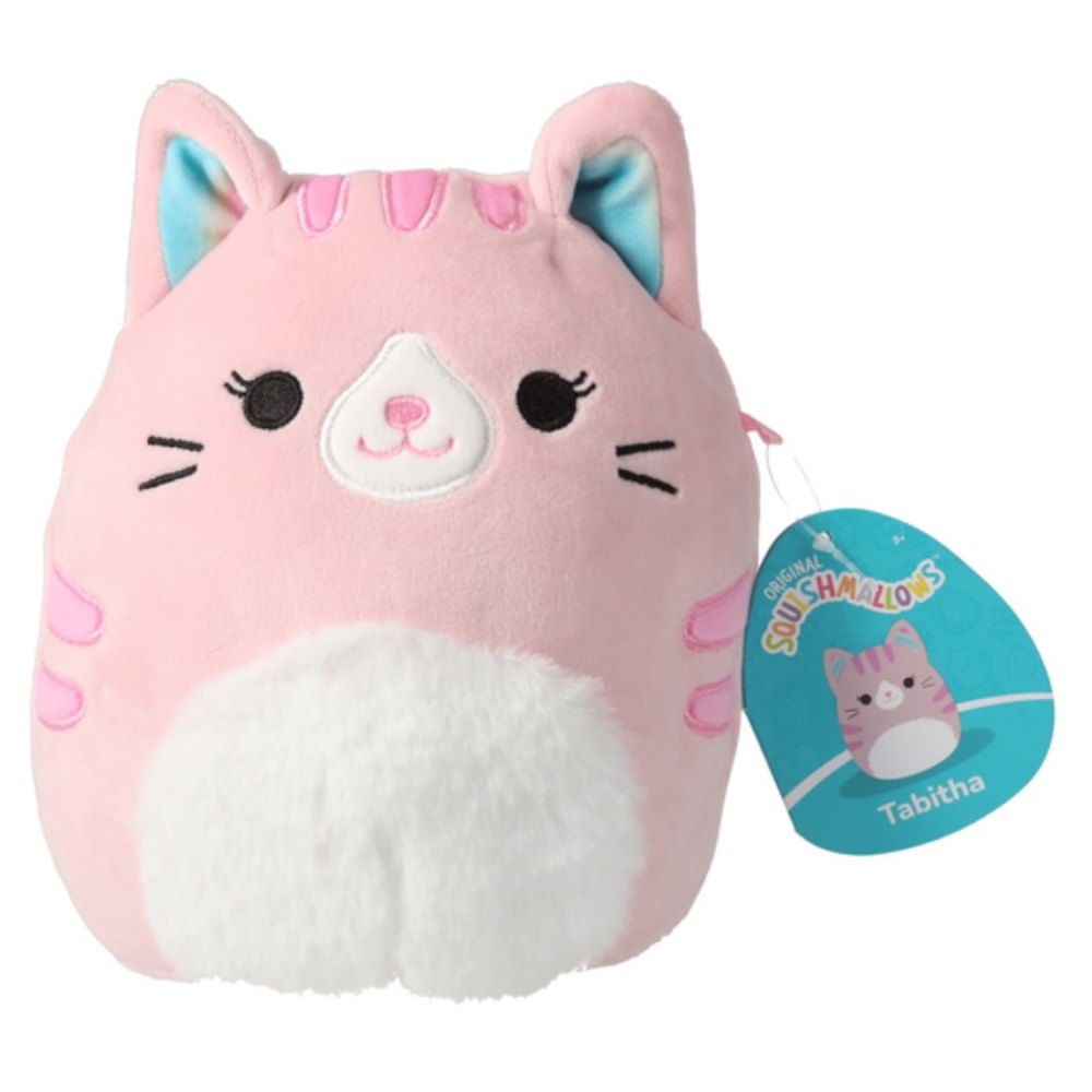 NWT 7.5” Tabitha the Pink Tabby Cat Squishmallow